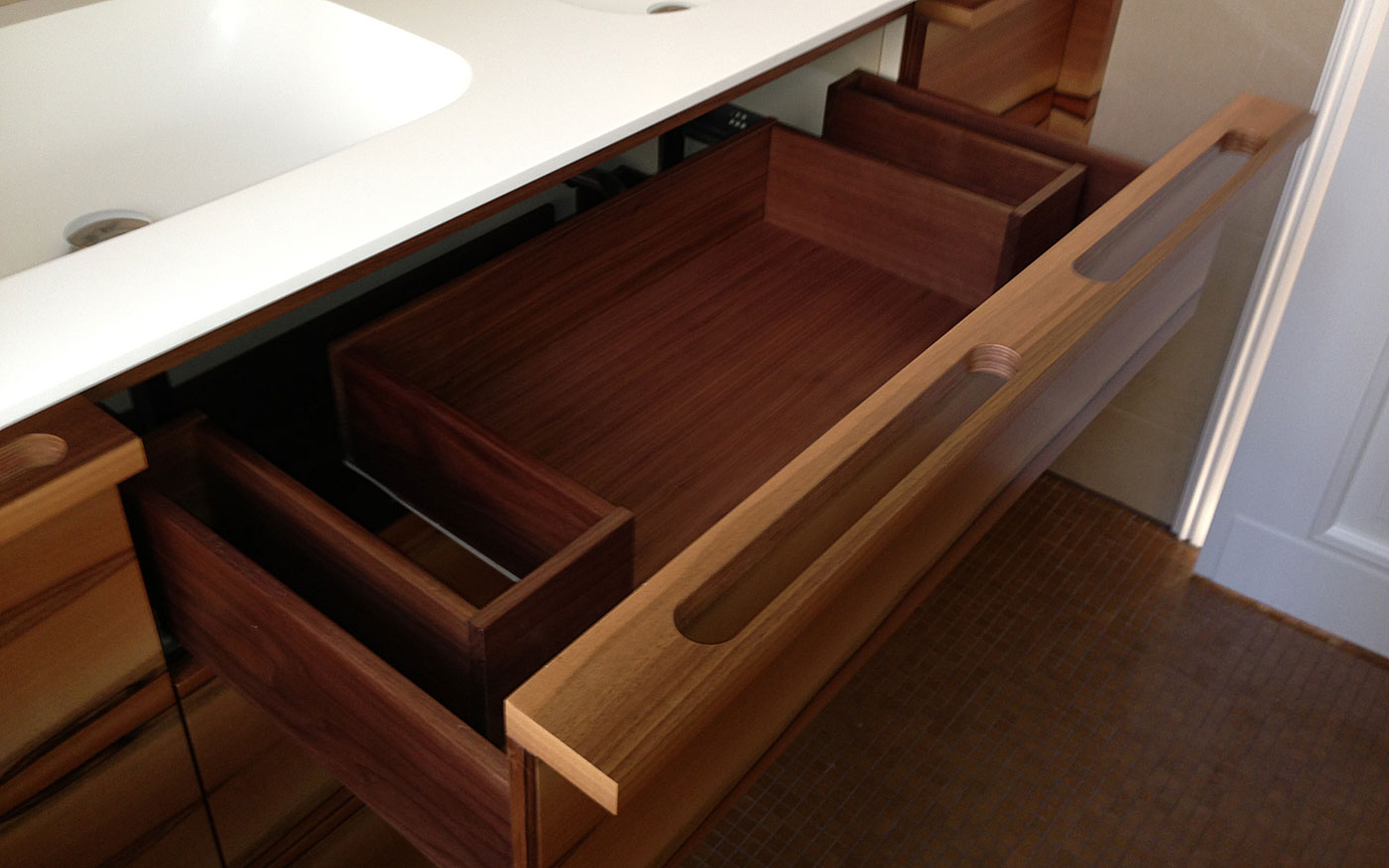 Badezimmer Waschbecken-Schrank Schublade Tischler