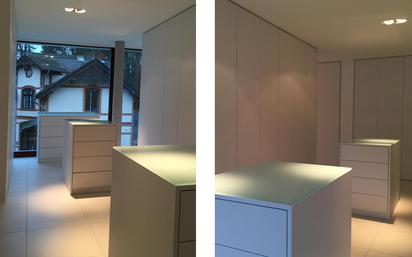 Moderner begehbarer Kleiderschrank