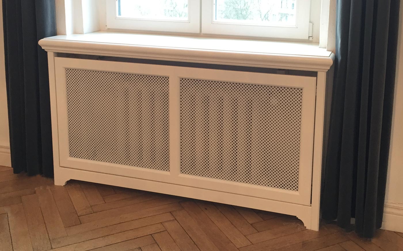 Maßangefertigte Heizkörperverkleidung